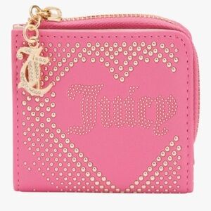 Juicy Couture Pink and Gold Studded Wallet
